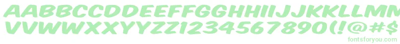 Vtcsupermarketsaledisplay Font – Green Fonts on White Background