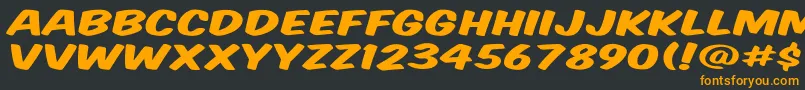 Vtcsupermarketsaledisplay Font – Orange Fonts on Black Background