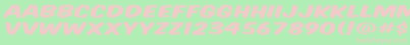 Vtcsupermarketsaledisplay Font – Pink Fonts on Green Background