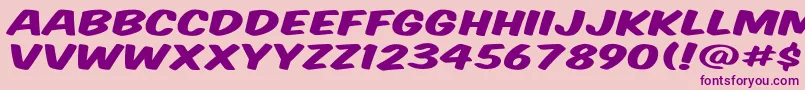 Vtcsupermarketsaledisplay Font – Purple Fonts on Pink Background