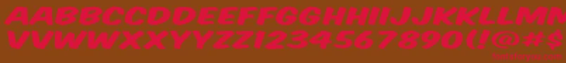 Vtcsupermarketsaledisplay Font – Red Fonts on Brown Background