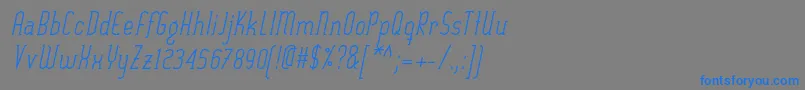 SexythingRegularItalic Font – Blue Fonts on Gray Background