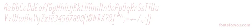 SexythingRegularItalic Font – Pink Fonts on White Background