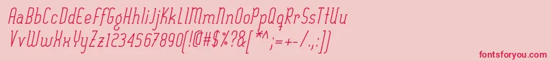 Шрифт SexythingRegularItalic – красные шрифты на розовом фоне