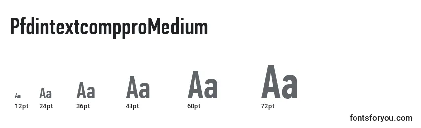 PfdintextcompproMedium Font Sizes