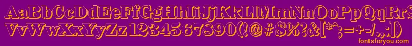 More about WichitashadowXboldRegular Font WichitashadowXboldRegular Font – Orange Fonts on Purple Background