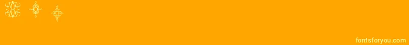 FiSample2 Font – Yellow Fonts on Orange Background