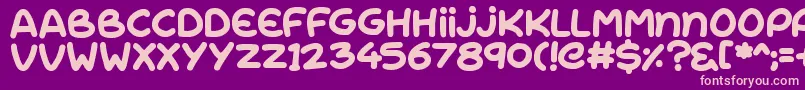 RiseShine Font – Pink Fonts on Purple Background