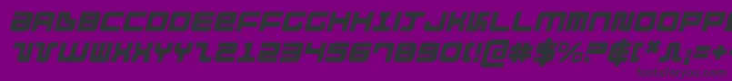 フォントDirektoritalic – 紫の背景に黒い文字