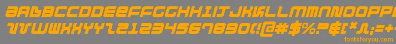 Direktoritalic Font – Orange Fonts on Gray Background