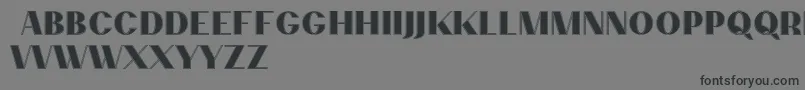 PassionsanspdccContour Font – Black Fonts on Gray Background
