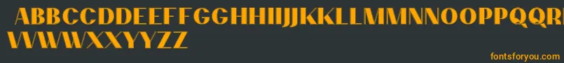 Шрифт PassionsanspdccContour – оранжевые шрифты на чёрном фоне