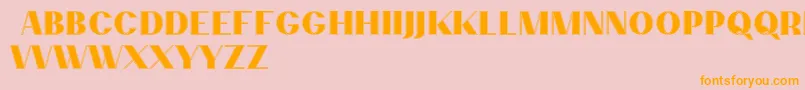 PassionsanspdccContour Font – Orange Fonts on Pink Background