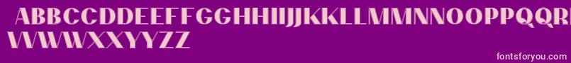 PassionsanspdccContour Font – Pink Fonts on Purple Background