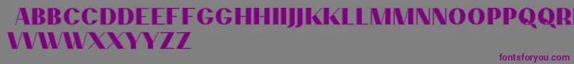 PassionsanspdccContour Font – Purple Fonts on Gray Background