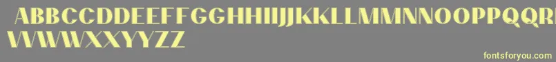 PassionsanspdccContour Font – Yellow Fonts on Gray Background