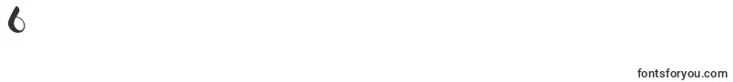 ChannelLeftSlanted-Schriftart – Schriften für die Ziffer 6