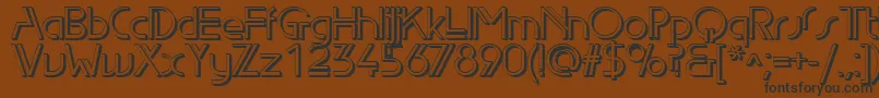 Edls Font – Black Fonts on Brown Background