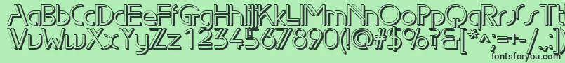 Edls Font – Black Fonts on Green Background