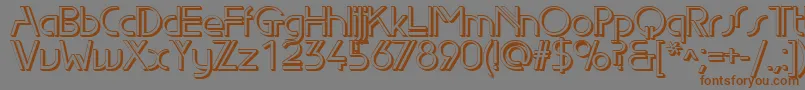 Edls Font – Brown Fonts on Gray Background
