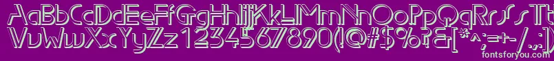 Edls Font – Green Fonts on Purple Background