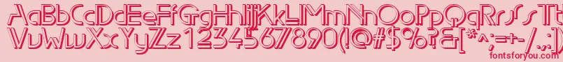 Edls Font – Red Fonts on Pink Background