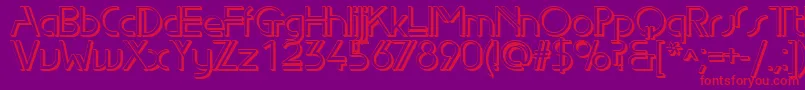 Edls Font – Red Fonts on Purple Background