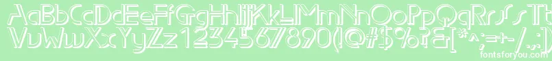 Edls Font – White Fonts on Green Background