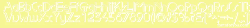 Edls Font – White Fonts on Yellow Background