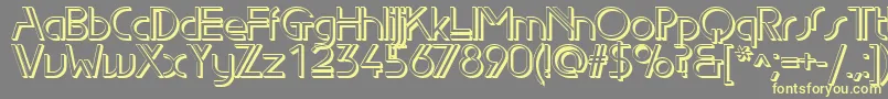 Edls Font – Yellow Fonts on Gray Background