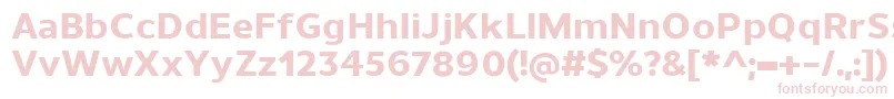 UnimanExtrabold Font – Pink Fonts on White Background