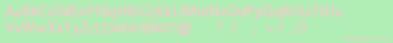 GausshaussBold Font – Pink Fonts on Green Background