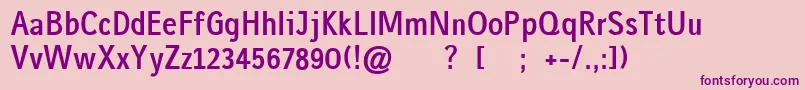 GausshaussBold Font – Purple Fonts on Pink Background