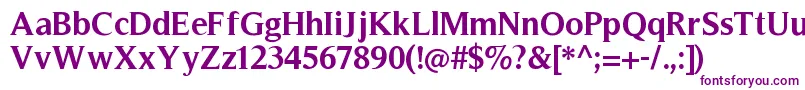 TimelessBold Font – Purple Fonts on White Background