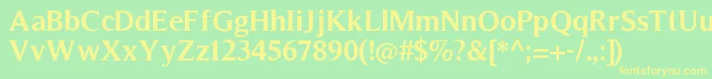 More about TimelessBold Font TimelessBold Font – Yellow Fonts on Green Background