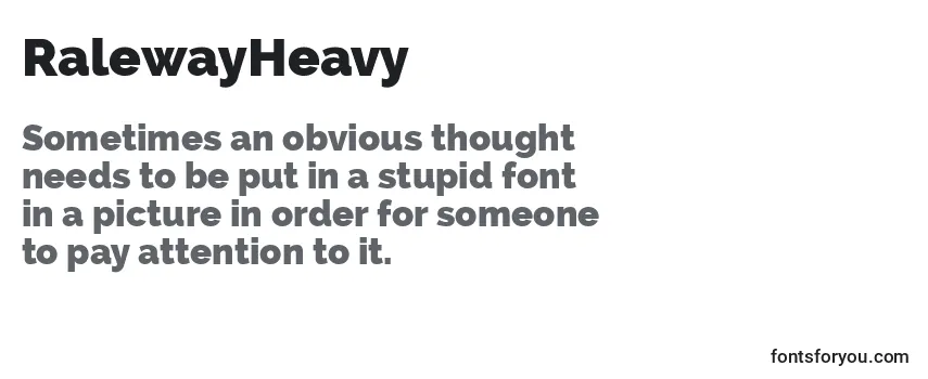 RalewayHeavy Font