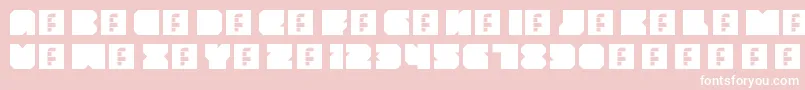 Throwback Font – White Fonts on Pink Background