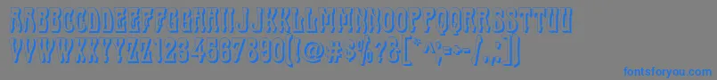 Cabas Font – Blue Fonts on Gray Background