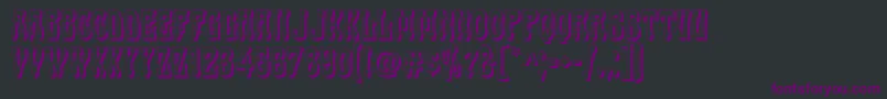 Cabas Font – Purple Fonts on Black Background