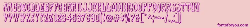 Cabas Font – Purple Fonts on Pink Background