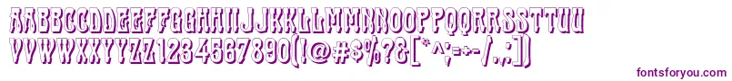 Cabas Font – Purple Fonts on White Background