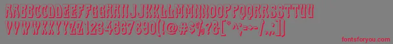 Cabas Font – Red Fonts on Gray Background