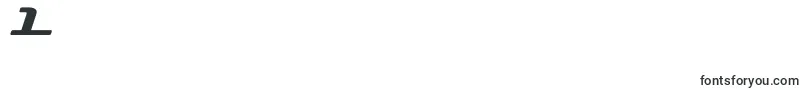 D3roadsterismwi Font – Fonts for Digit 1