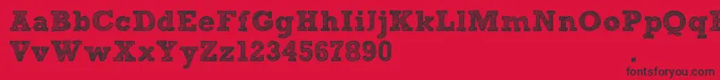 SketchBlock Font – Black Fonts on Red Background