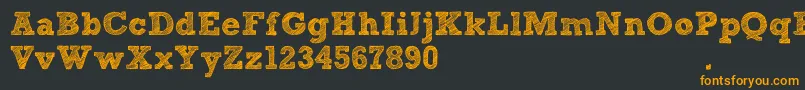 SketchBlock Font – Orange Fonts on Black Background