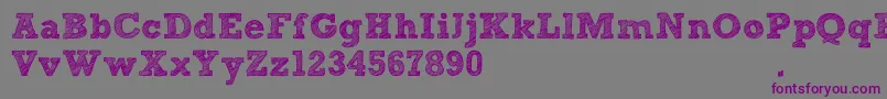 SketchBlock Font – Purple Fonts on Gray Background