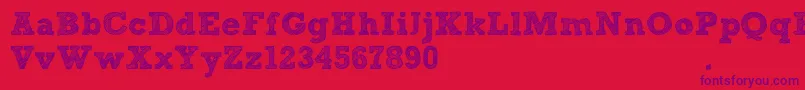 Шрифт SketchBlock – фиолетовые шрифты на красном фоне