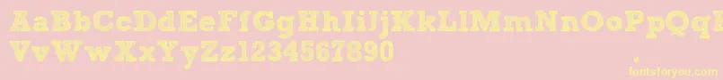 SketchBlock Font – Yellow Fonts on Pink Background
