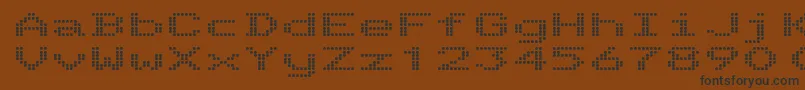 TelidonExBold Font – Black Fonts on Brown Background