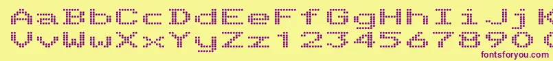 TelidonExBold Font – Purple Fonts on Yellow Background